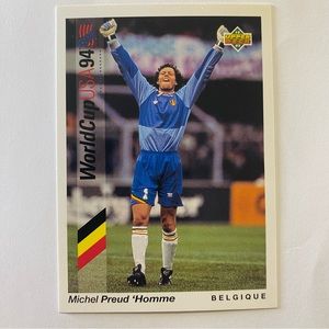 Rare Michel Preud 'Homme rookie World Cup card.  MINT!!!